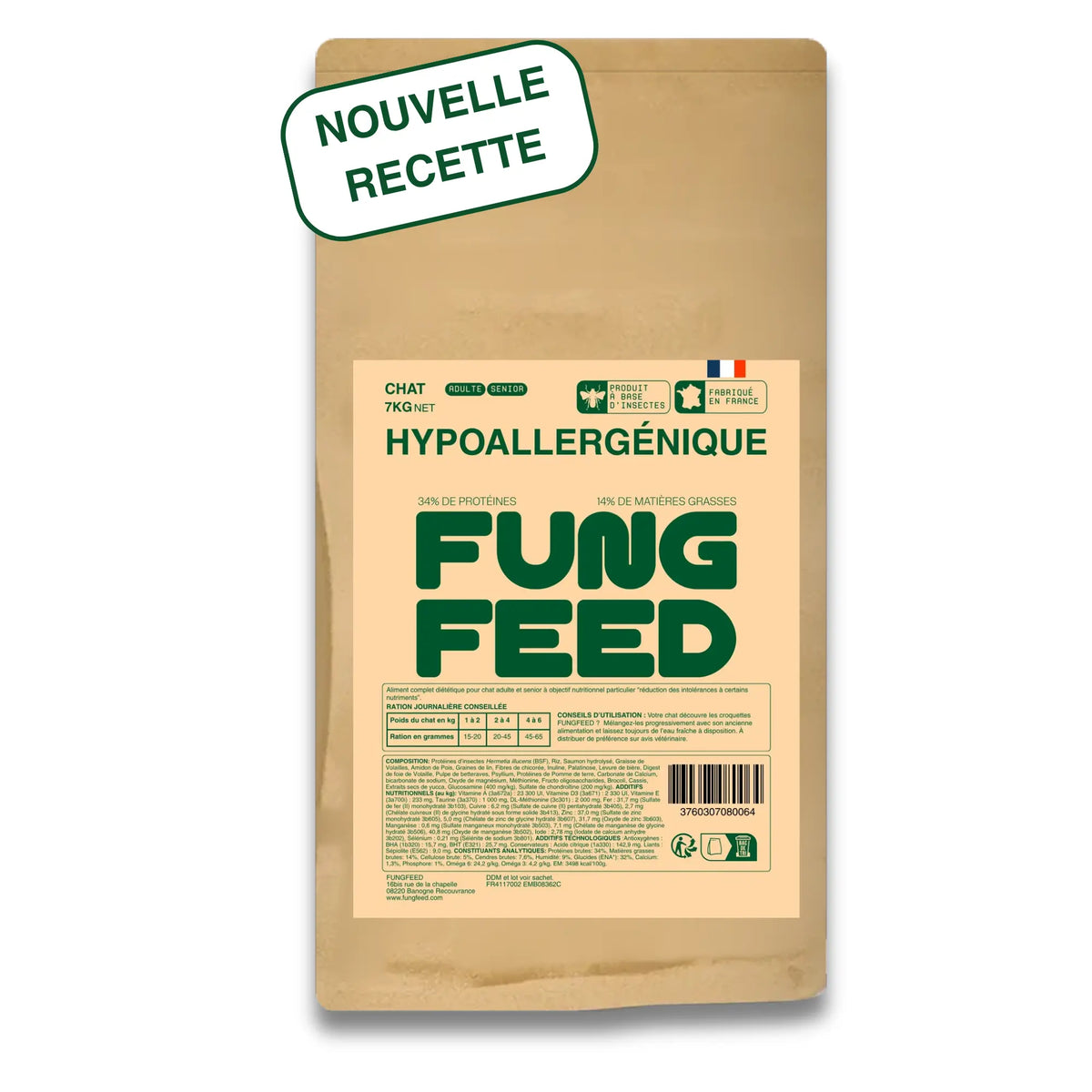 NOUVELLE RECETTE - Croquettes Hypoallergéniques Chat