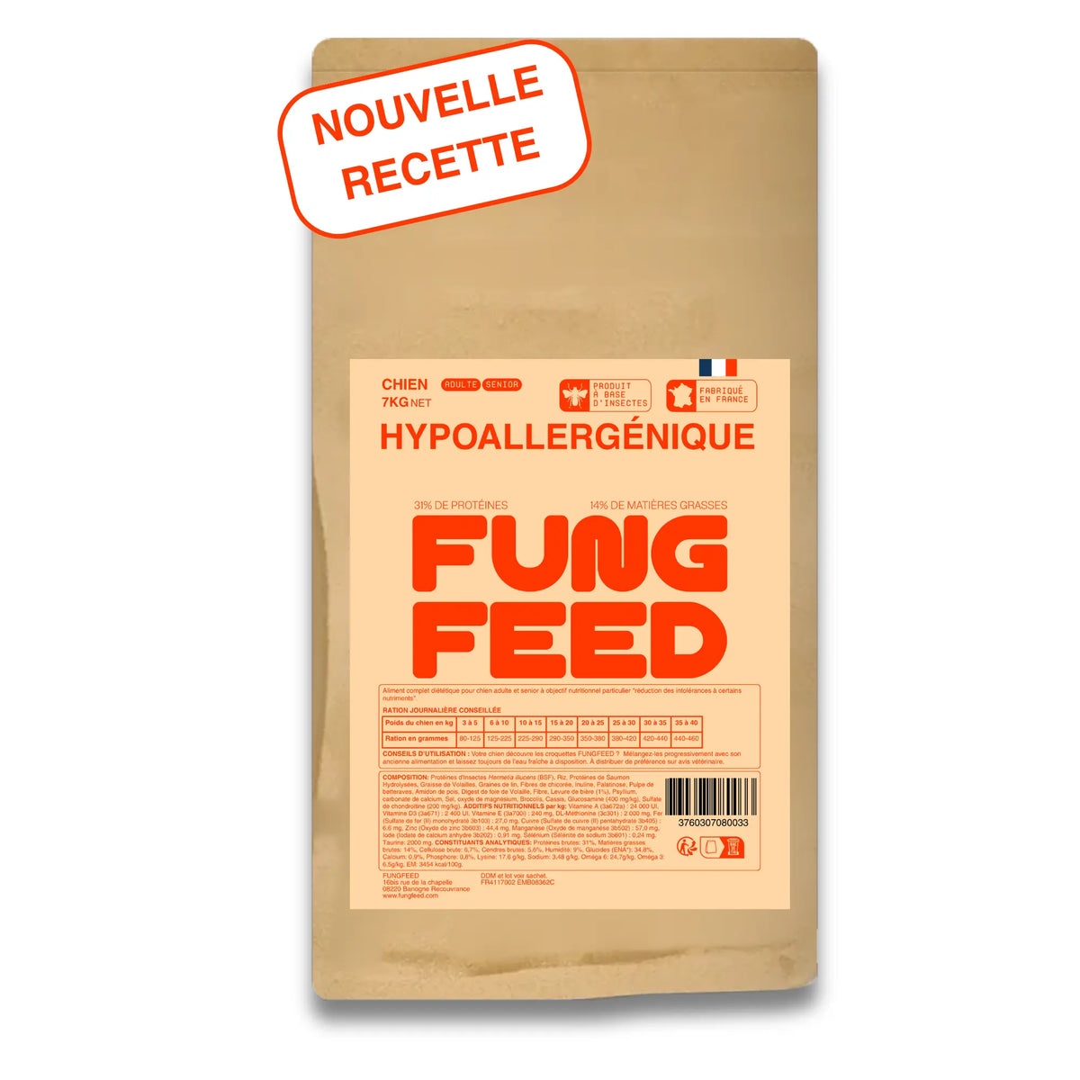 NOUVELLE RECETTE - Croquettes Hypoallergéniques Chien