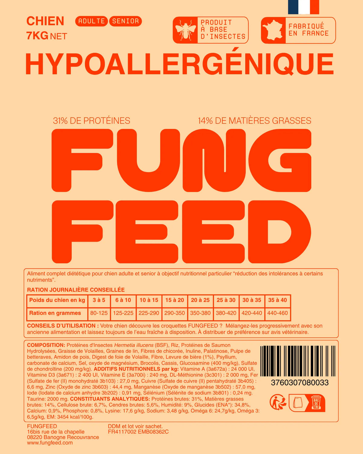 NOUVELLE RECETTE - Croquettes Hypoallergéniques Chien